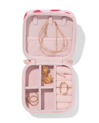 juwelendoosje 10x10x5.5cm hartjes - 11890756 - HEMA
