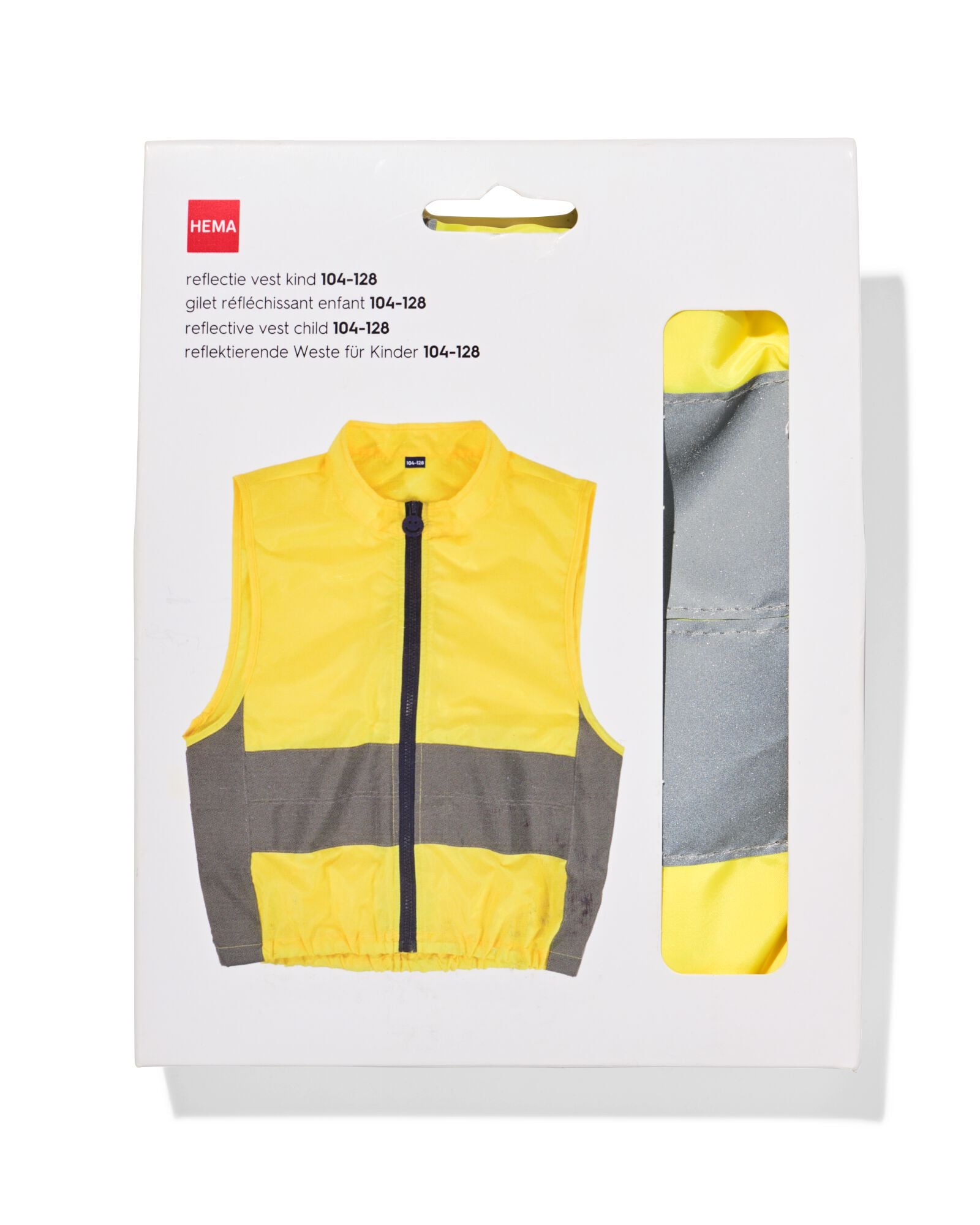 gilet de s&eacute;curit&eacute; r&eacute;fl&eacute;chissant pour enfants taille 98/104-122/128 - 41150095 - HEMA