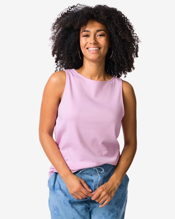damessinglet Noah jersey lila lila - 36209030LILAC - HEMA