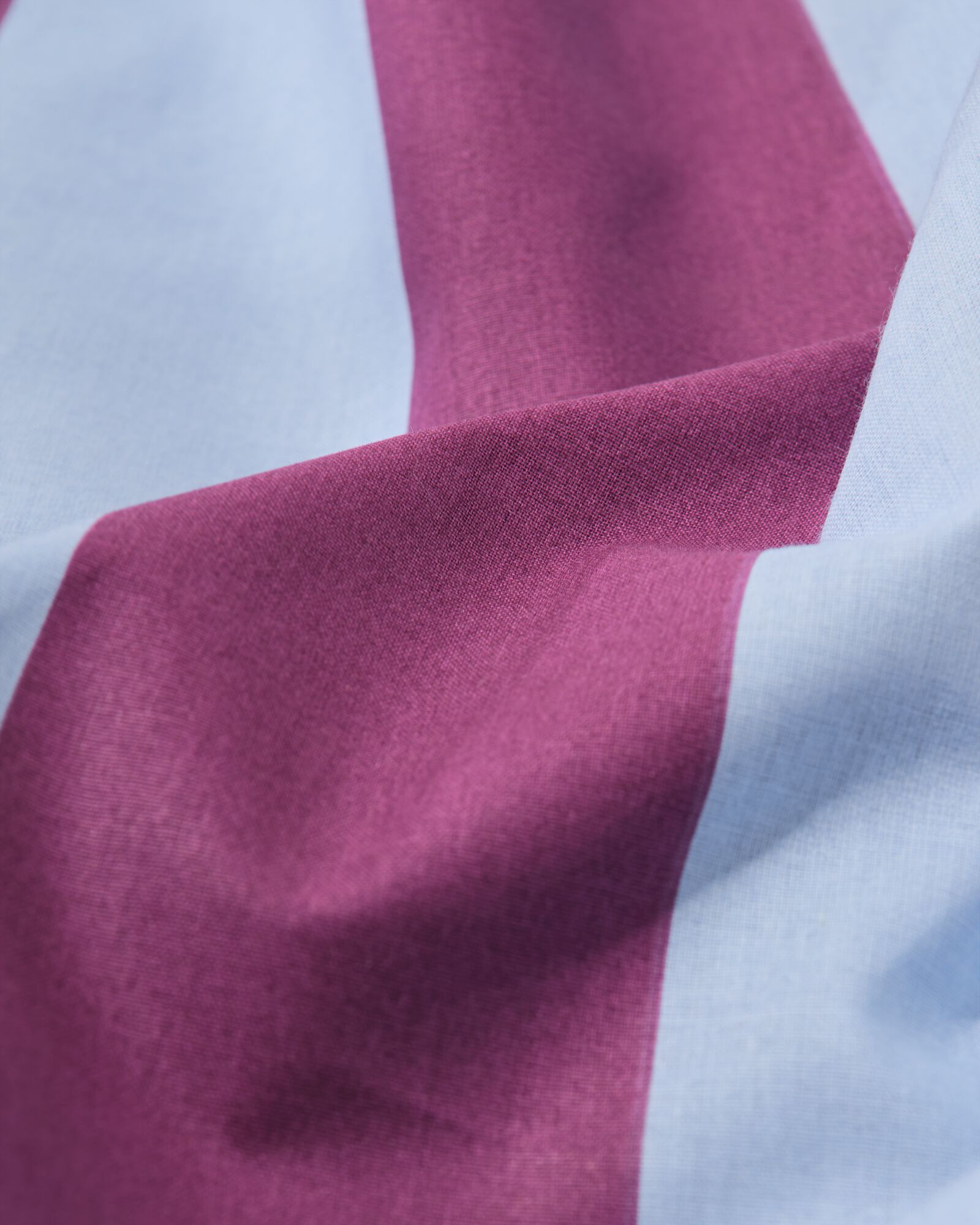 Bettbezug 140 &times; 200/220 cm, weiche Baumwolle, gestreift, blau-violett - 5720198 - HEMA