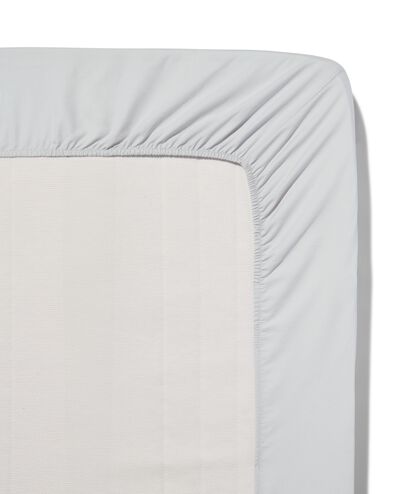drap-housse percale 140x200 gris clair - 5190077 - HEMA