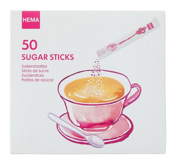 50er-Pack Zuckersticks, 250 g - 17100004 - HEMA