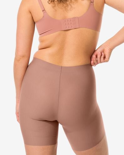 medium corrigerende biker hoge taille middenbruin middenbruin - 1000022645 - HEMA