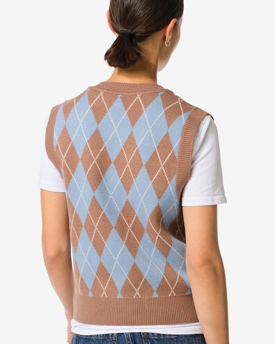 Damenpullunder Hailey, kariert taupe - 36204380TAUPE - HEMA