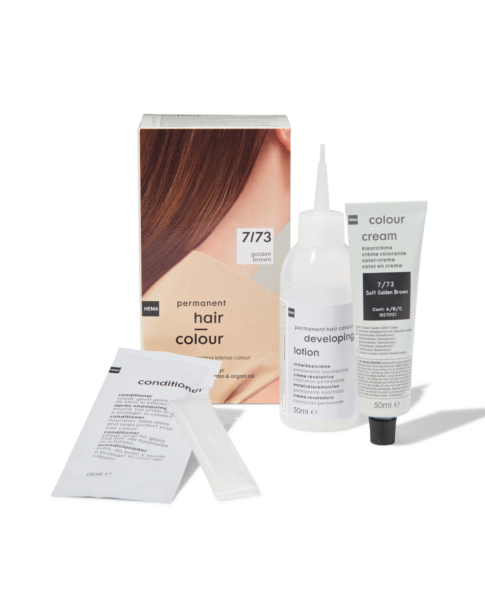 coloration cheveux brun dor&eacute; 7/73 - 11050033 - HEMA