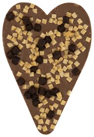 lettre en chocolat au lait coeur brownie fudge 135 grammes - 10069007 - HEMA