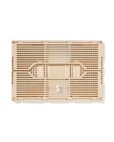 Buchstabentafel-Klappkiste, recycelt, S, beige beige S  20 x 30 x 11,5 - 39800026 - HEMA