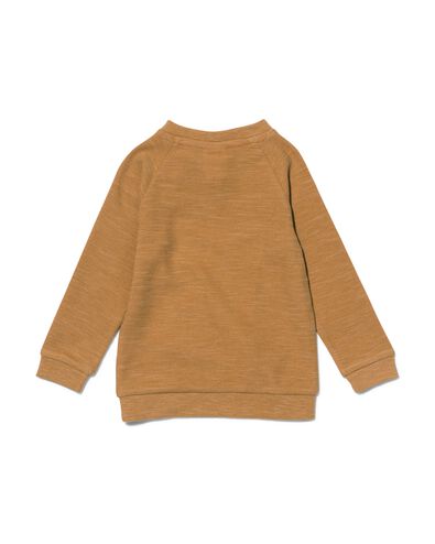 Baby-Sweatshirt, Waffeloptik braun 98 - 33163047 - HEMA