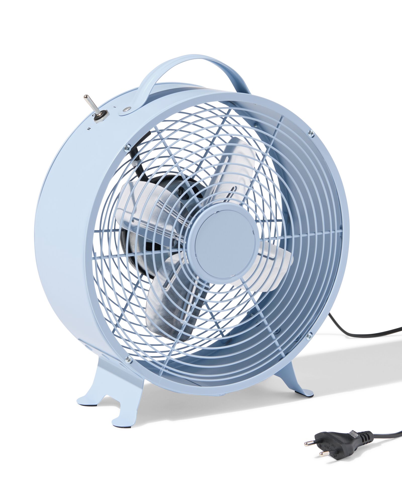 ventilateur de table r&eacute;tro &Oslash;25,8cm bleu - 80200004 - HEMA