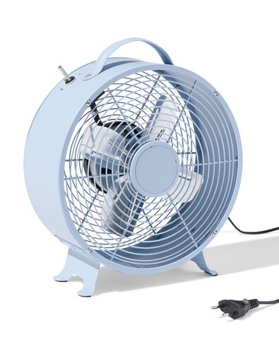ventilateur de table r&eacute;tro &Oslash;25,8cm bleu - 80200004 - HEMA