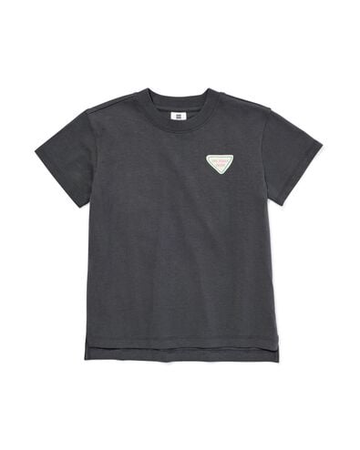 Kinder-T-Shirt, Fr&uuml;chte dunkelgrau dunkelgrau - 30716601DARKGREY - HEMA
