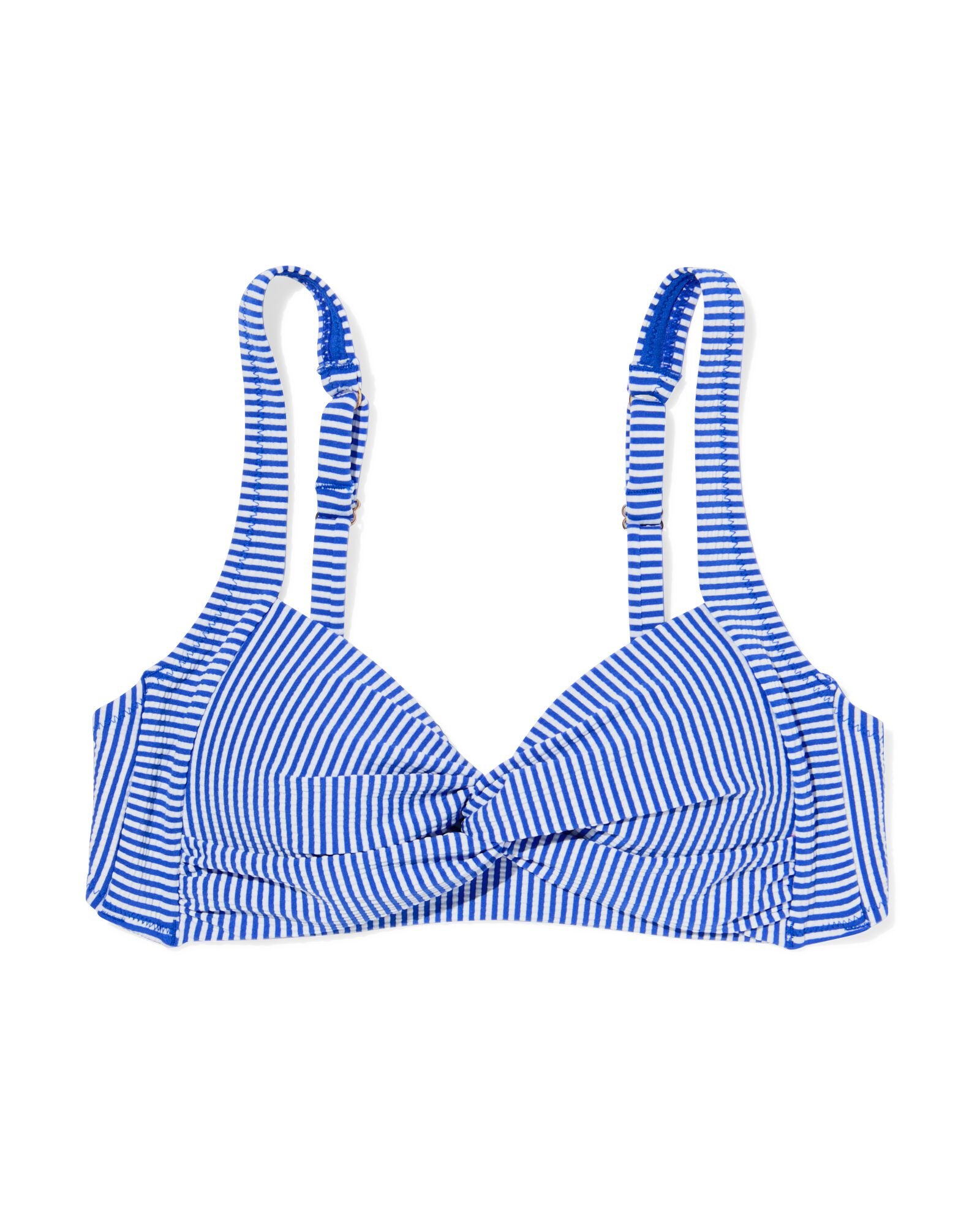 haut de bikini femme seersucker bleu - 22352080BLUE - HEMA