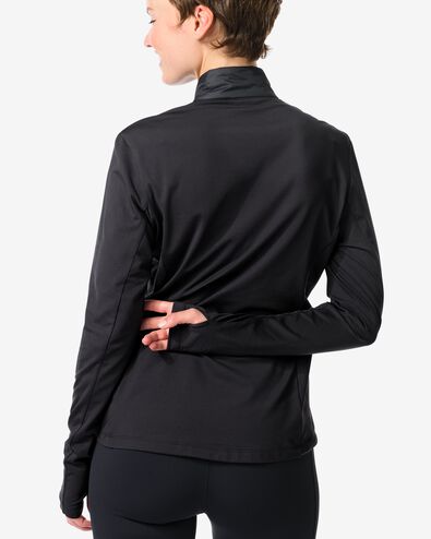 dames trainingsjack  zwart - 36010334BLACK - HEMA