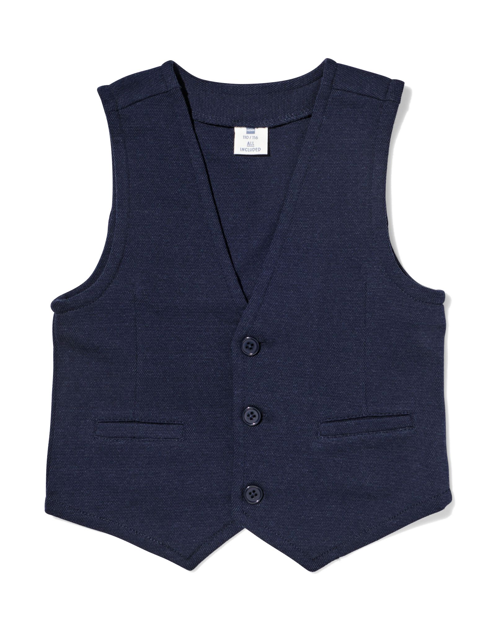gilet enfant piqu&eacute;  bleu - 30706706BLUE - HEMA