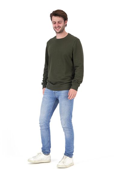 Herren-Sweatshirt, Rundhalsausschnitt graugrün - 1000020875 - HEMA