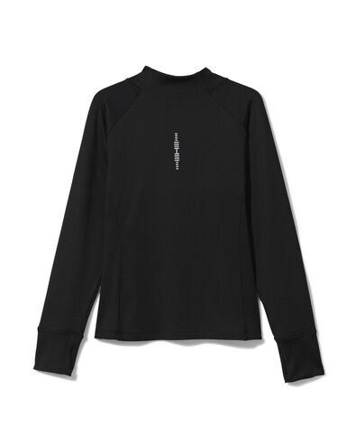 Damen-Fleece-Sportshirt schwarz S - 36000122 - HEMA