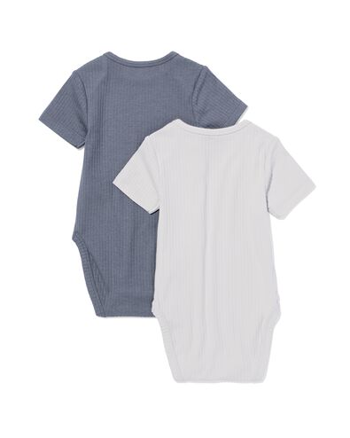 body &eacute;volutif b&eacute;b&eacute; LENZING&trade; ECOVERO&trade; c&ocirc;tel&eacute; - 2 pi&egrave;ces gris clair gris clair - 33307160LIGHTGREY - HEMA