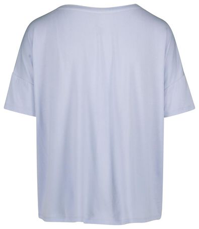dames nacht t-shirt lichtblauw lichtblauw - 1000019782 - HEMA