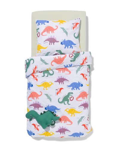 housse de couette tout-petit 120x150 coton doux dino - 5730212 - HEMA