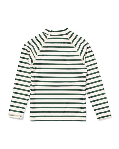 kinderzwemshirt UPF40+ strepen  groen groen - 22260510GREEN - HEMA