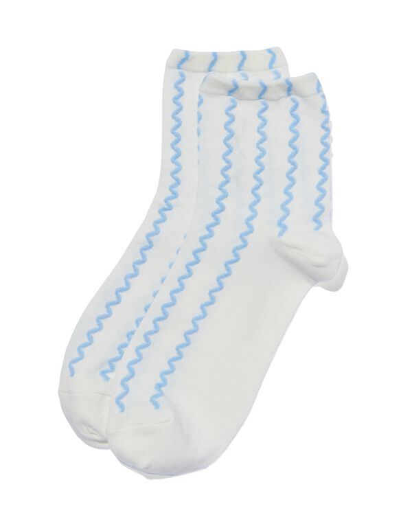 chaussettes femme 3/4 avec coton blanc blanc - 4210080WHITE - HEMA