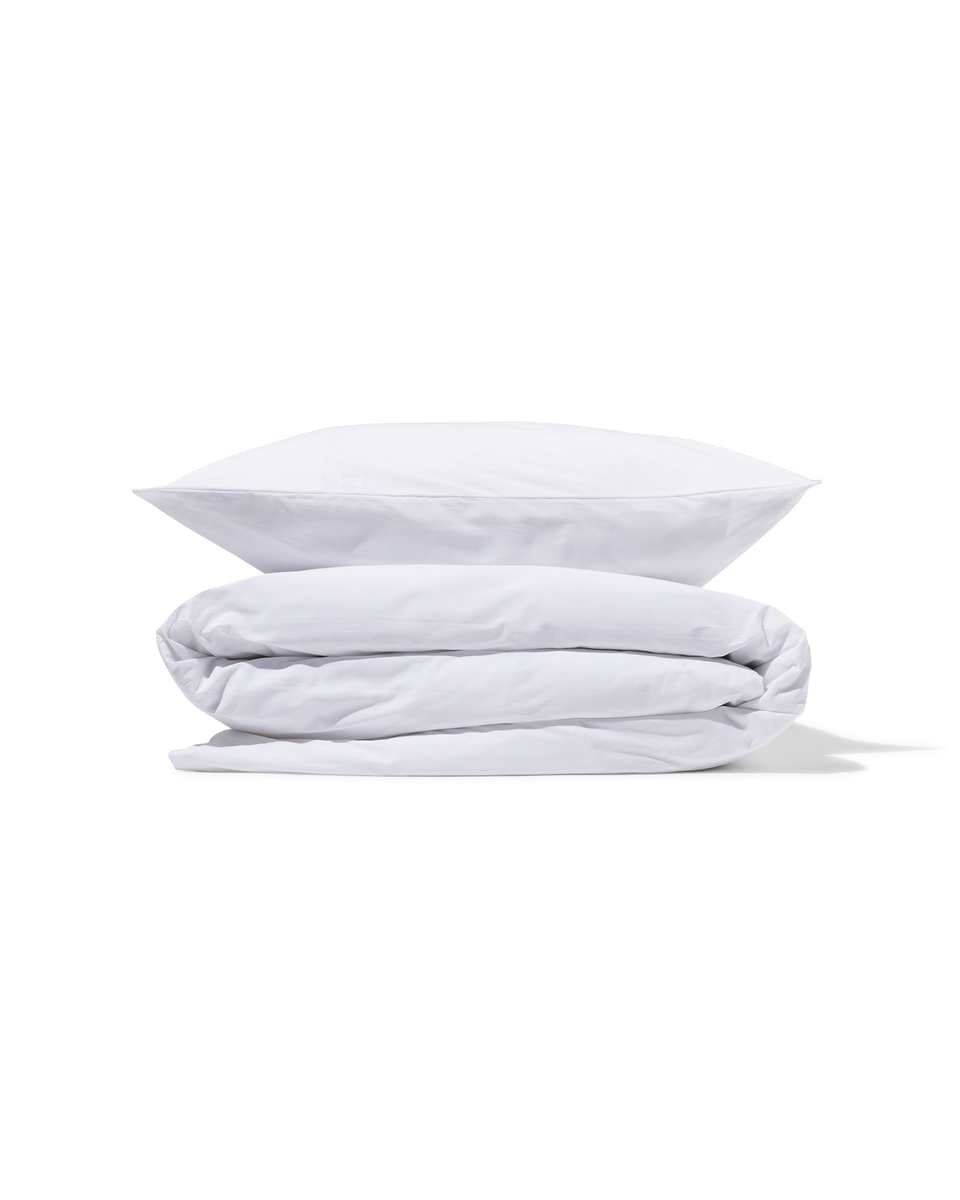Bettwäsche, Soft Cotton, einfarbig weiß weiß - 1000014129 - HEMA