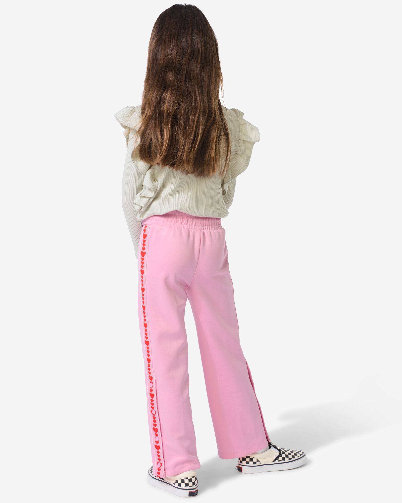 Kinderhose mit gerader Passform &ndash; Herzen rosa rosa - 30842619PINK - HEMA