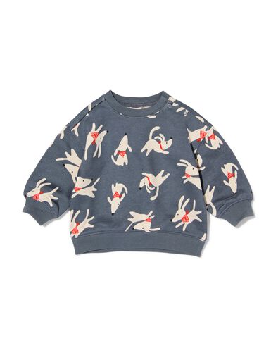 pull b&eacute;b&eacute; jersey chiens gris fonc&eacute; gris fonc&eacute; - 33175970DARKGREY - HEMA