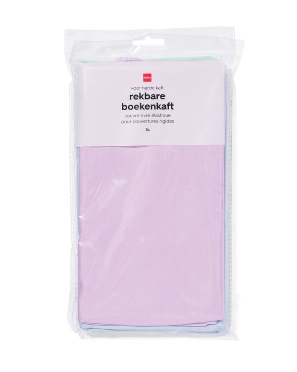 rekbare boekenkaft pastel - 3 stuks - 14594453 - HEMA