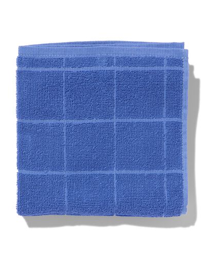 essuie-mains 50x50 coton bleu - 5450046 - HEMA