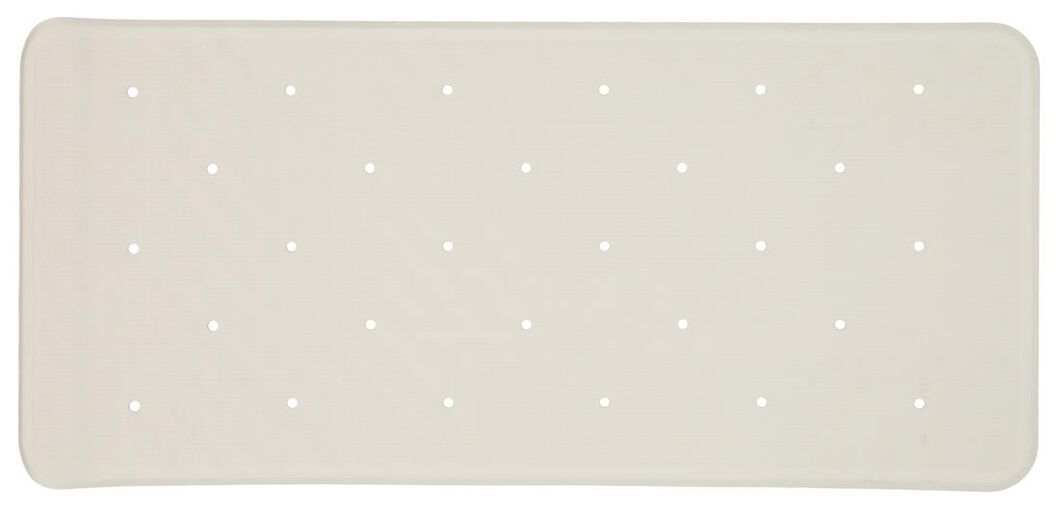 tapis de bain 34x74 caoutchouc antidérapant blanc - 80380014 - HEMA