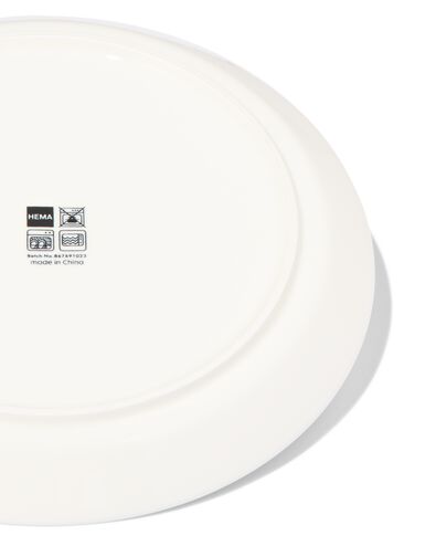 petite assiette Ø21cm - new bone blanc et bleu - vaisselle dépareillée - 9650006 - HEMA