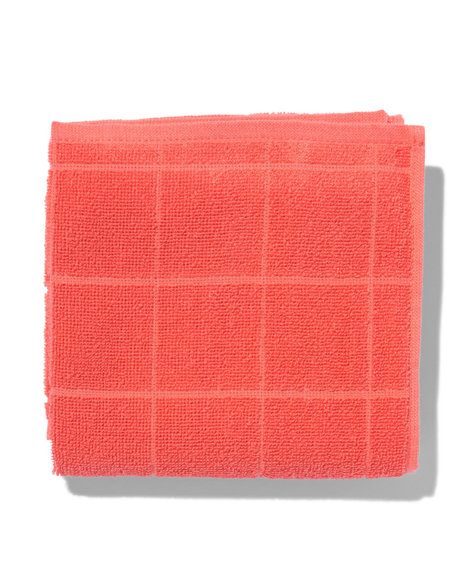 essuie-mains 50x50 coton corail - 5450040 - HEMA