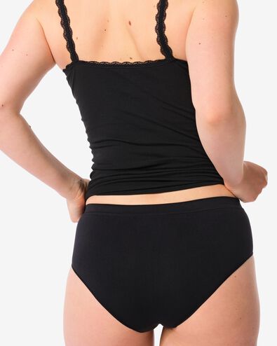 Damen-Hipster nahtlos aus Microfaser schwarz schwarz - 1000002263 - HEMA