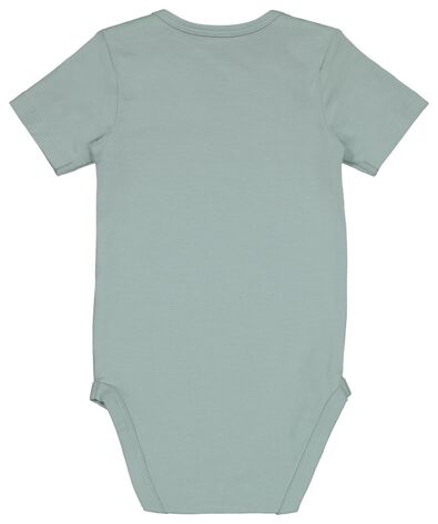Baby-Body, elastische Baumwolle blau - 1000022893 - HEMA