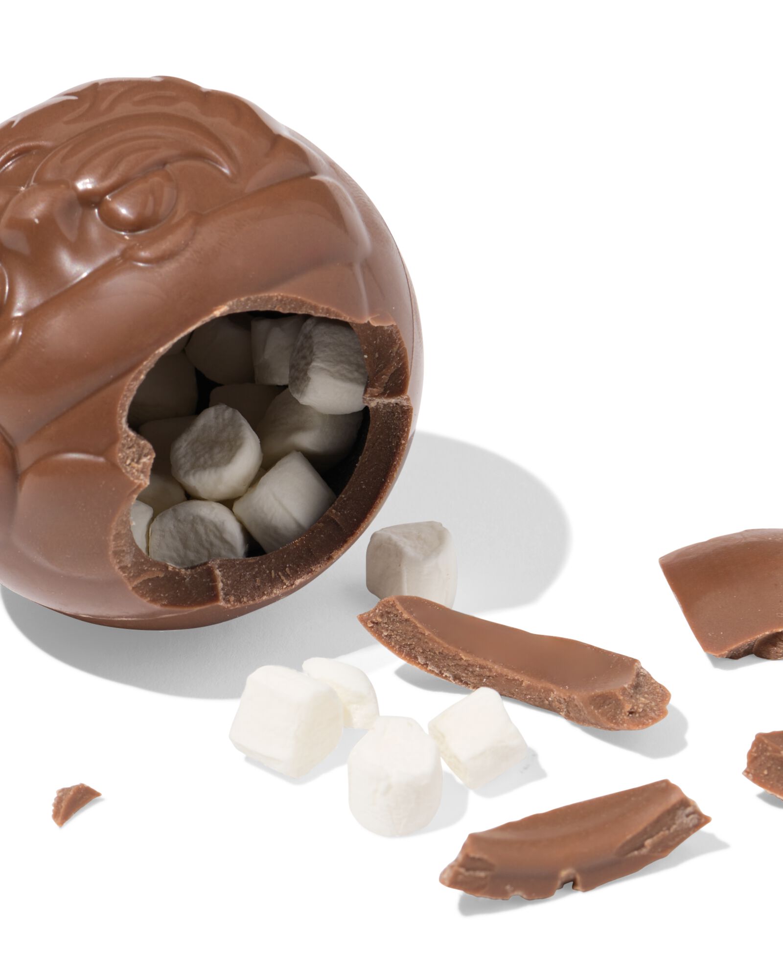 melkchocolade choco bombs Kerstman met marshmallows - 2 stuks - 24562503 - HEMA