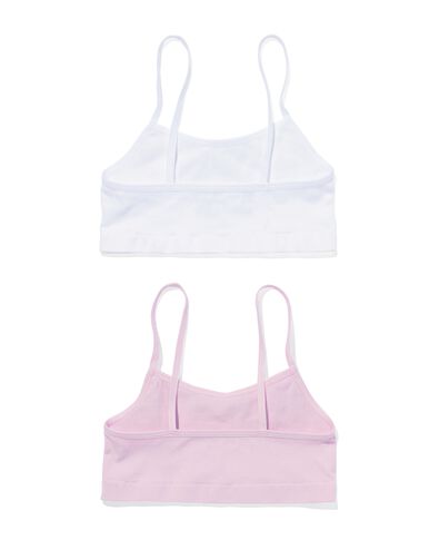 kindertops naadloos rib - 2 stuks lichtpaars lichtpaars - 19391130LIGHTPURPLE - HEMA