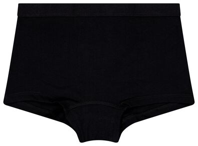 3 boxers enfant coton/stretch noir noir - 1000028424 - HEMA
