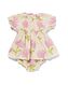 baby kledingset tuniek en short mousseline bloemen ecru 86 - 33048355 - HEMA