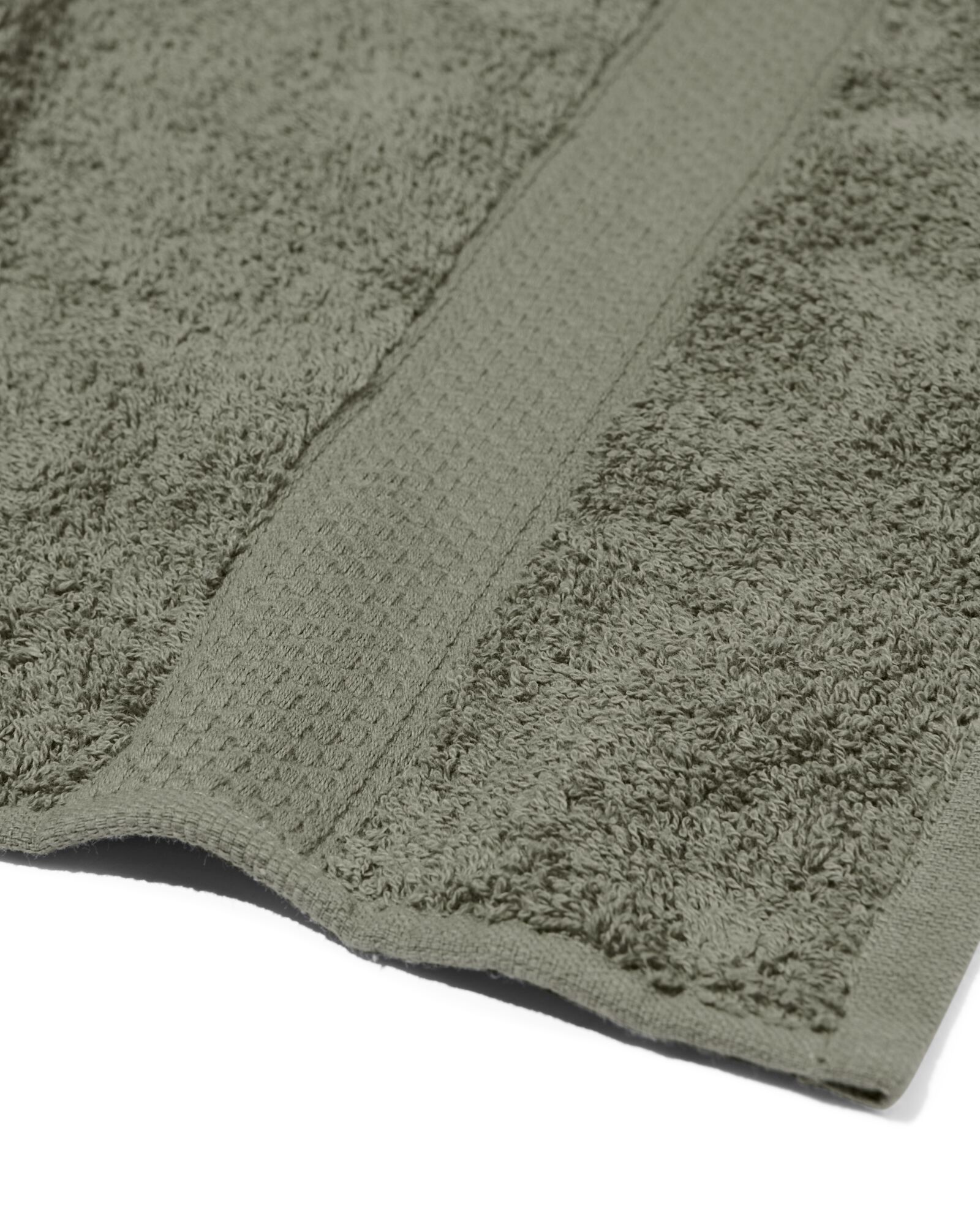Handtuch 50&nbsp;x&nbsp;100, schwere Qualit&auml;t &ndash; Graugr&uuml;n armeegr&uuml;n Handtuch, 50 x 100 - 5200702 - HEMA