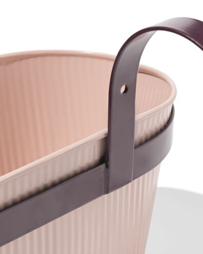 jardini&egrave;re balcon 39x13x21cm avec crochet rose - 41800083 - HEMA