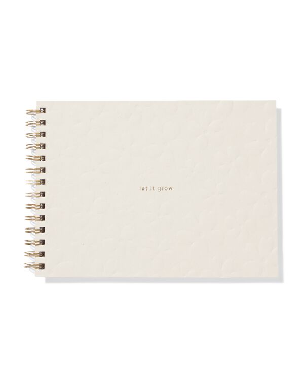 carnet de croquis 26,7x18,7cm fleur  - 14102310 - HEMA