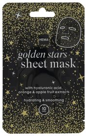 goudkleurig sterren gezichtsmasker - 17800030 - HEMA