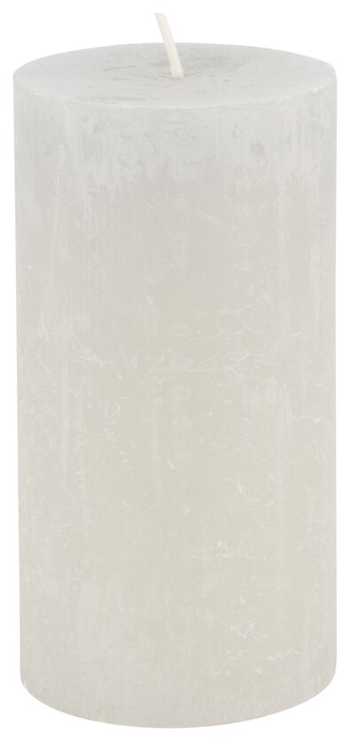 bougies rustiques gris clair - 1000025587 - HEMA