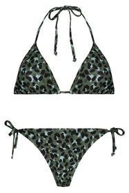 dames bikini triangel - animal groen groen - 1000027480 - HEMA