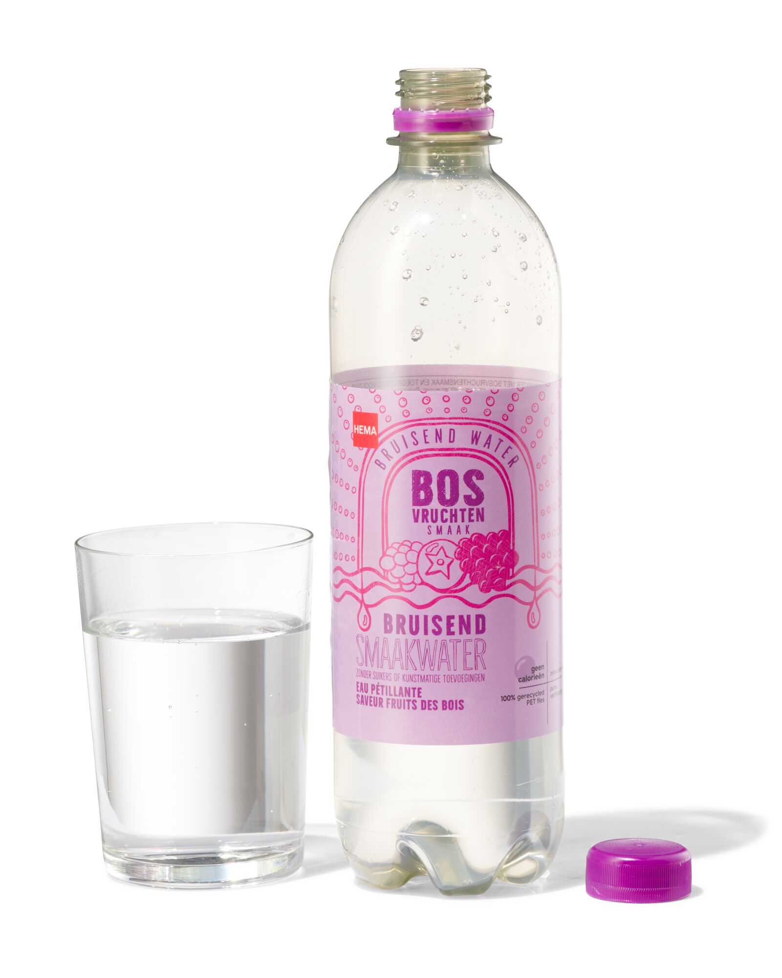bruisend smaakwater bosvruchten 600ml - 17410103 - HEMA