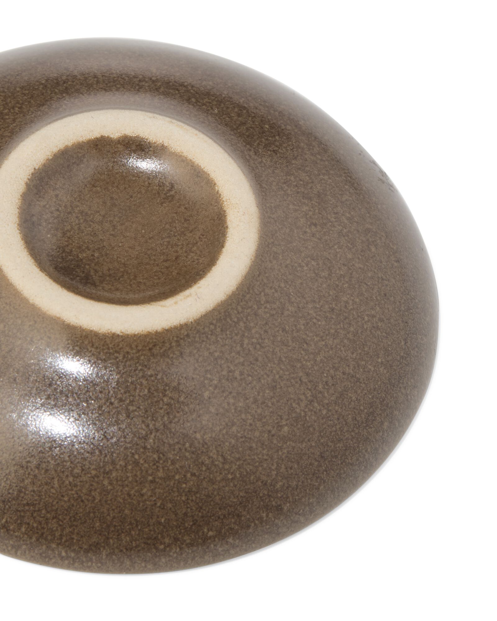 Sch&auml;lchen, &Oslash; 8 cm, Puur, reaktive Glasur, Dunkelbraun - 9650140 - HEMA