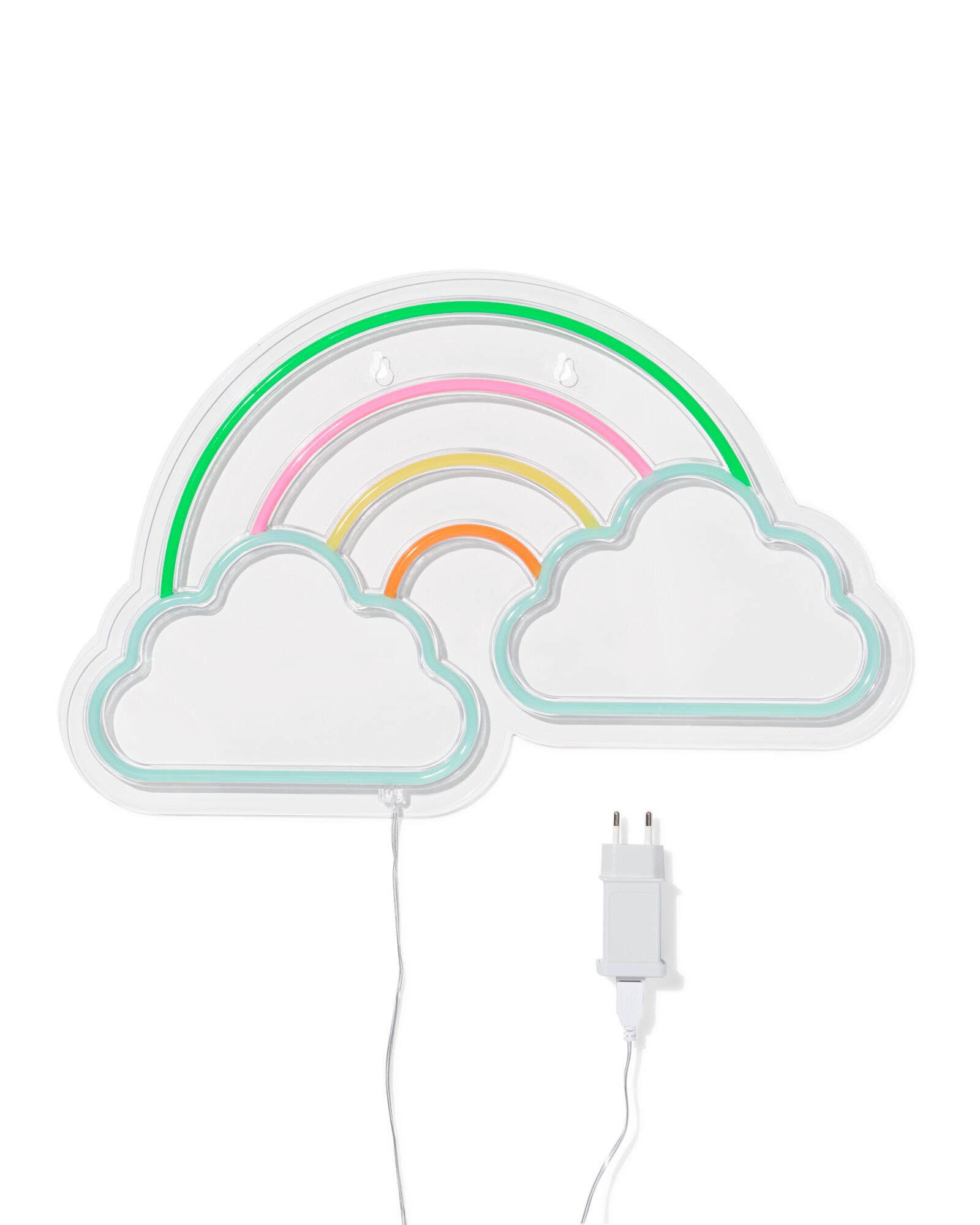 Neonlampe, 47,8 &times; 30,5 cm, Regenbogen - 38400054 - HEMA
