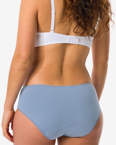 incontinentiehipster katoen voor licht urineverlies middenblauw middenblauw - 19680677MIDBLUE - HEMA