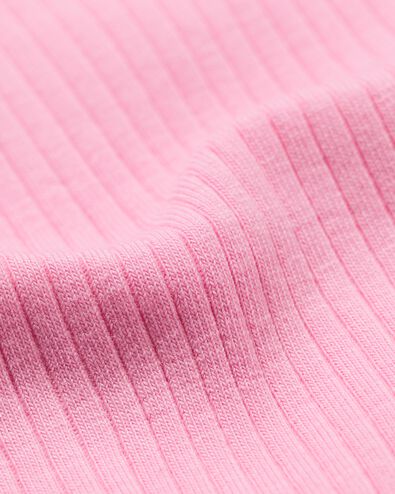 kinder T-shirt rib fruit roze roze - 30827307PINK - HEMA